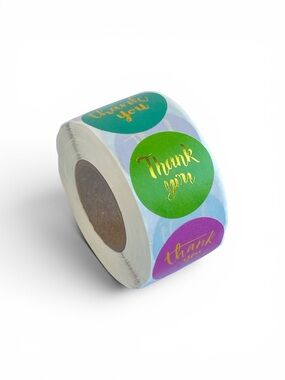 500 1" Thank You Stickers